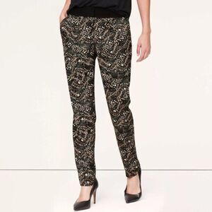 LOFT wild prairie print relaxed fit pant
